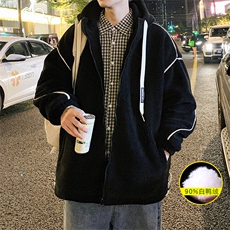 冬装青少年加厚羊羔绒连帽外套加绒羽绒服男女8153-P195控价268，男装羽绒服，电商A441-1
