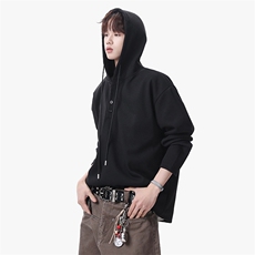 连帽卫衣男春季新款港风宽松华夫格大码长袖套头上衣CH59-P38，男装卫衣，星座214-3