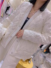 亮片羽绒服，女装羽绒服，玉米青豆