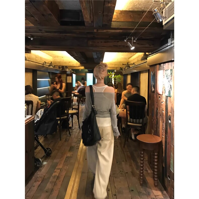 美式复古街头刺绣弯刀工装裤情侣宽松阔腿休闲裤男女LN13255-P55,男装工装外套,星座1008