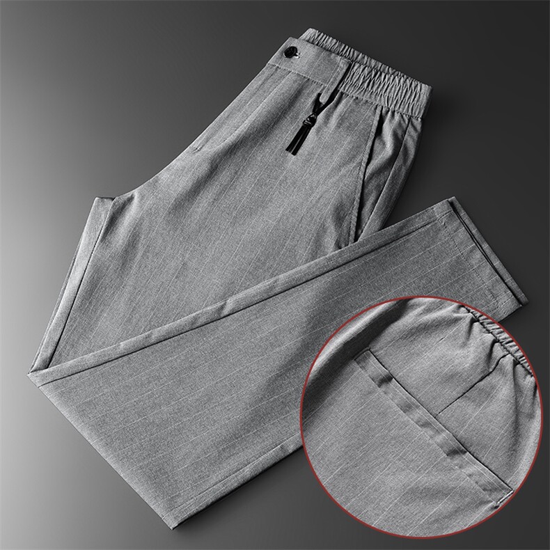 休闲裤男修身秋季薄款商务男士直筒西裤潮流百搭长裤子Z1912，男装西裤，星座509