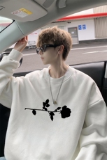 8XL圆领卫衣男超大码胖子肥佬大号长袖t恤S6360-P28加绒款-P33，男装卫衣，电商A040