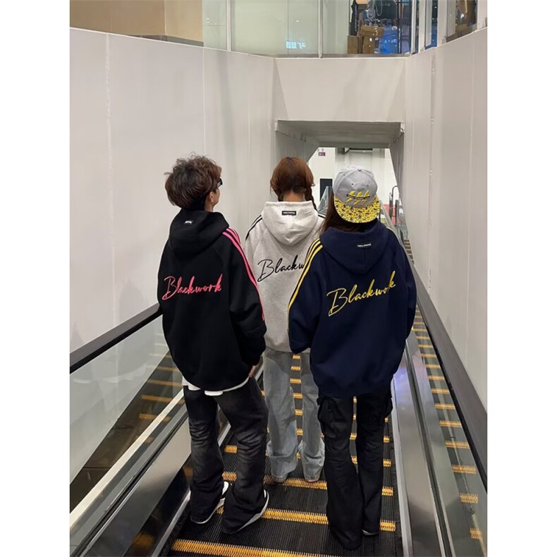 5368-P45男女宽松街头潮帽衫情侣装休闲连帽卫衣,女装卫衣/绒衫,星座617A-2