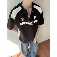 t恤男款夏季短袖cleanfit美式复古百搭上衣服T0225-P40，男装T恤，星座308B-2