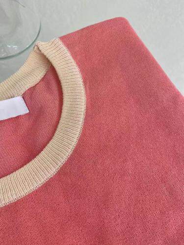 韩版拼色针织衫，女装，VERSON