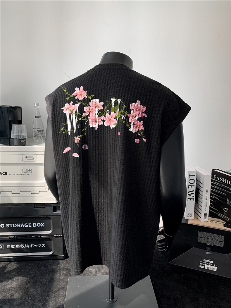 XZ809A/BXXX09/P35/控48美式V领印花背心T恤,男装背心/马甲,星座809A(原222-1)