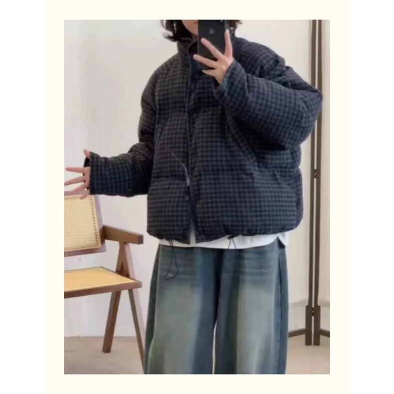 S808-P89韩版新款复古格纹羽绒棉服棉衣外套,男装棉衣,星座617A-2