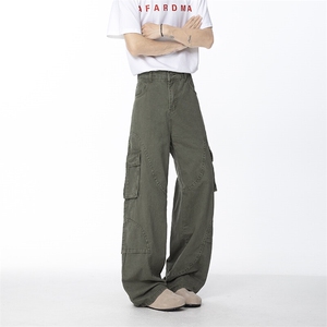 B221 美式ins暗黑高品质多口袋休闲工装裤子 LK24371-P70控98图片