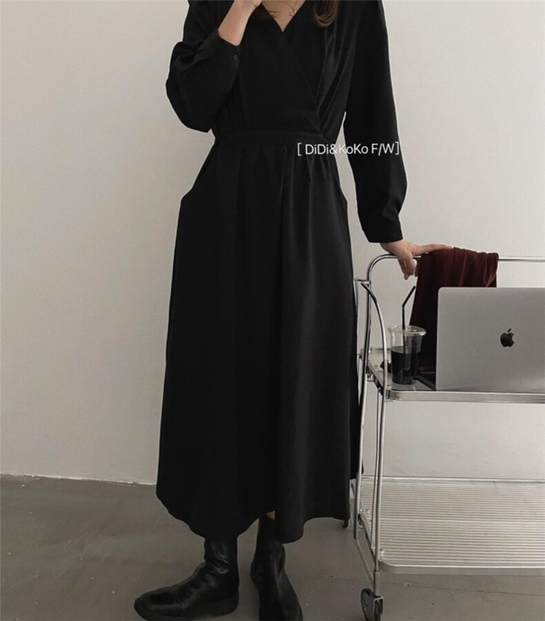 秋冬新款连衣裙，女装连衣裙，DIDI&KOKO