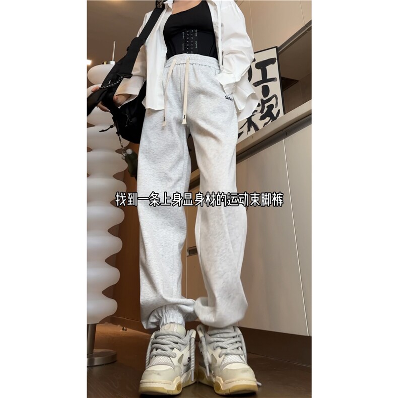抖音品质简约百搭束脚卫裤K23512-P45控58 加绒K23512JR-p55控68图片