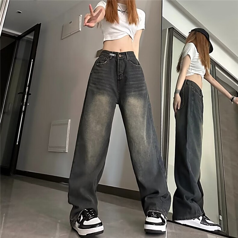 青春流行ins男直筒水洗牛仔裤ZN916 P42图片