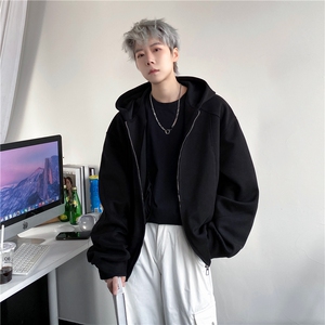现货高品供得物抖音春装新款开衫短款卫衣潮218-7-Y108-P85-控108图片