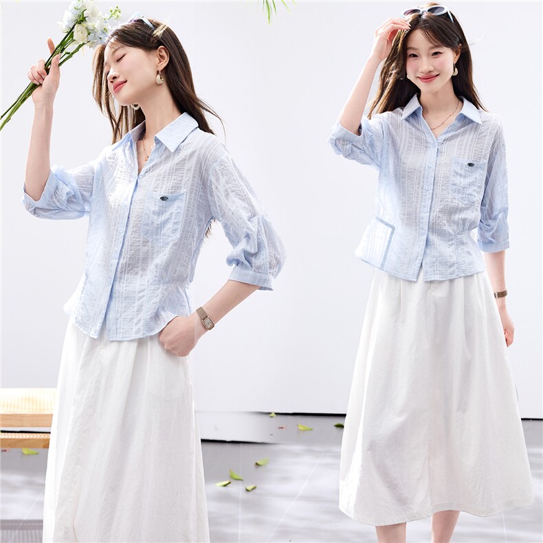 现货2026夏装短袖亲肤凉爽时尚女短袖上衣，女装衬衫，木子恋