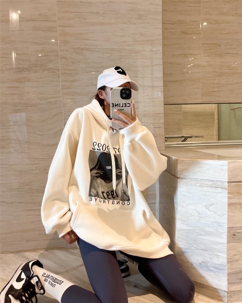 泽妤加绒卫衣，女装卫衣/绒衫，泽妤