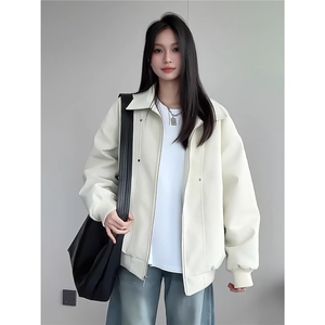 韩系高级感格纹袖口风衣外套女2026年春季新款气质温柔宽松大衣潮图片