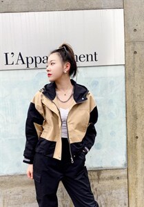 秋季新款撞色拼接工装套装,女装职业装,帝瀛 DY