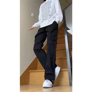 女模视频切片）美式机能防水冲锋裤多口袋休闲裤KK172-P55图片