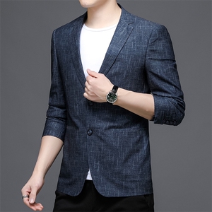 秋季新款西装男西服简约外套西服商务休闲小西装单西图片