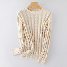 2025加厚竹节针织衫百搭时尚,女装针织衫/毛衣,凝珊羊绒, 2025加厚竹节针织衫百搭时尚,女装针织衫/毛衣,凝珊羊绒,