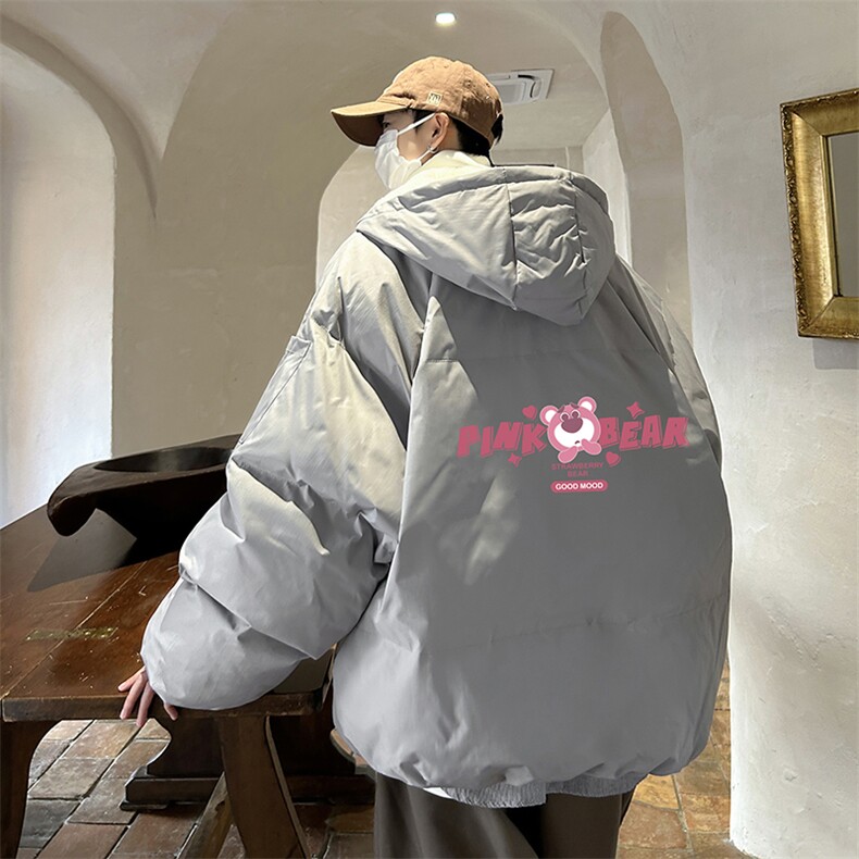 控128加绒面包服男大码羊羔毛棉衣男MY16329-P100,男装棉衣,电商A040