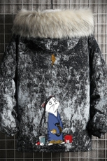 MC49014-P135日系潮衣男大码派克服男工装服外套袄网格，男装棉衣，电商A040A