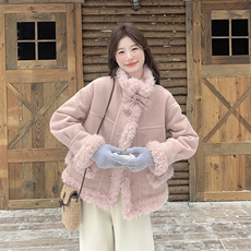 158长毛卷皮毛一体158-P205-P308，女装毛呢外套，2C232