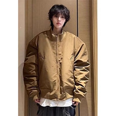 假两件飞行夹克棉服男款冬季加厚廓形棉衣外套MF102，男装夹克，星座1116A（原606A-3）