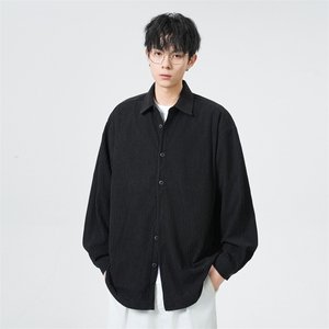 25年春季条纹长袖衬衫得物二开衬衣宽松现货DS-C323-1-2311-T批40图片