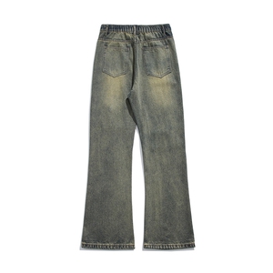 美式复古潮牌宽松微喇高街直筒裤男生工装XZ225-3-CK903-P55控75,胖男生穿衣搭配推荐品牌图片