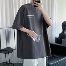 HXT1052TP25-控价38潮短袖T恤男生ins潮流宽松百搭情侣装夏季，男装T恤，电商A102-1