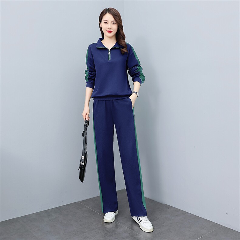 现货2024年新款春装高级时尚休闲洋气显瘦减龄套装,女装套装/套裙,凝聚力