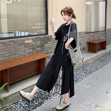 现货现货主推~新款阔腿裤叠穿套装两件套女2C219-6022-P155-K228，女装套装/套裙，2B237