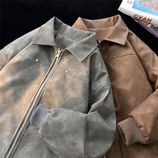 加棉加厚男士皮棉衣冬季翻领夹克棉服棉袄潮A266-MYPY010-P85特批，男装夹克，电商A266