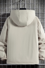 冬季大码M-8XL加厚休闲连帽棉衣男外套大码，男装棉衣，星座209