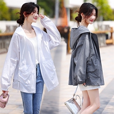 【有防晒报告】轻薄防晒衣女夏宽松大码防紫外线户外防晒服外套，女装防晒衣，鑫源服饰