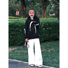 【有货】美式复古重磅卫衣男款春秋连帽开衫外套Y148CC-特P55，男装卫衣，星座1007（原301D）