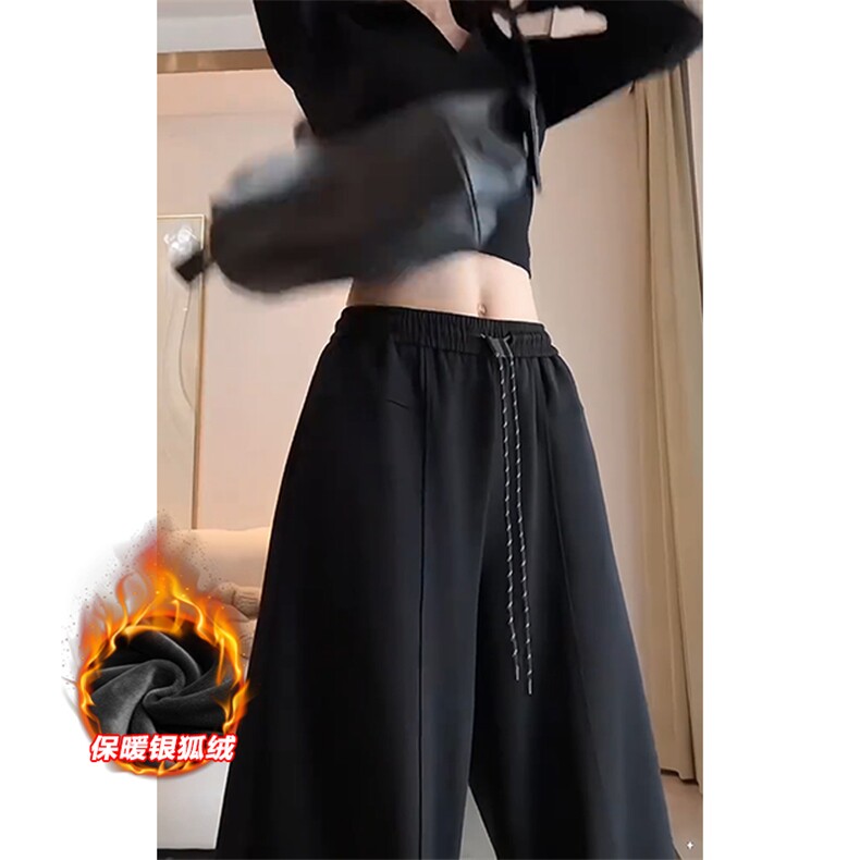 薄款改加绒特批P35无差价冬新抖音保暖中性拖地裤K1986J加绒,男装休闲裤,电商A001-1