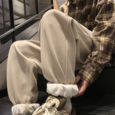 秋冬新款菠萝格加绒加厚束脚卫裤大码M~5XLXZ604-KP99-P65控78，男装休闲裤，星座604