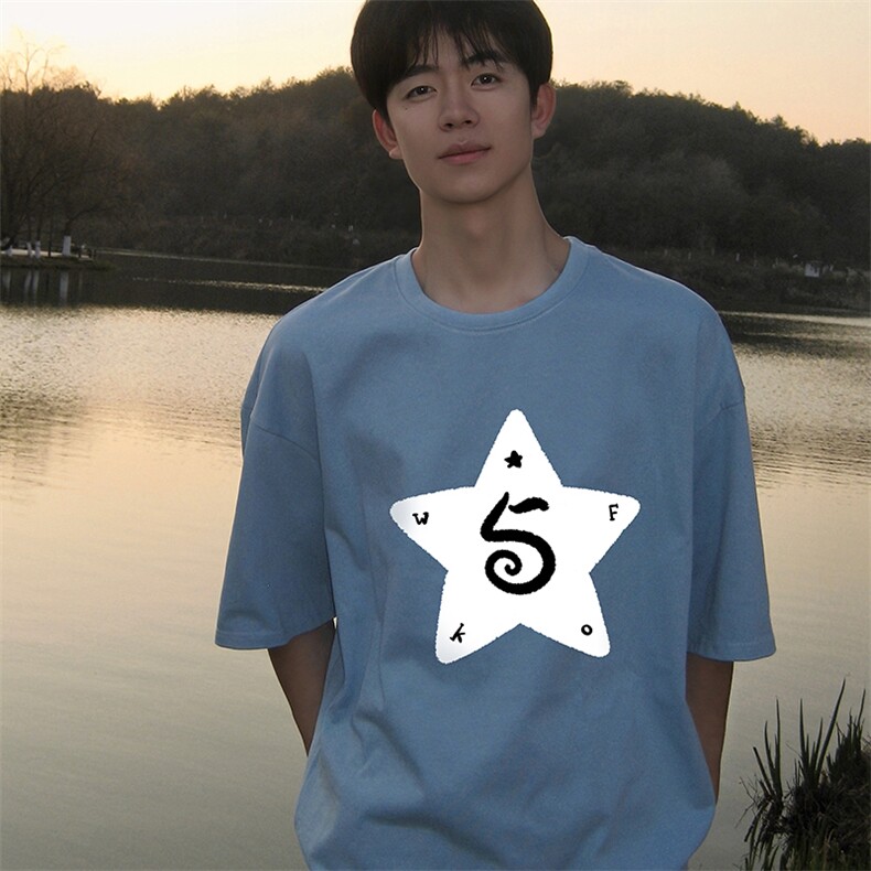 230g重磅纯棉短袖t恤男大码半袖半截袖DX17368-P20,男装T恤,电商A040