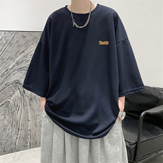 春夏季七分袖t恤男大码五分袖男短袖中袖Q11293-P30，男装T恤，电商A040