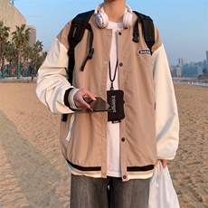 潮流夹克潮男春季棒球领夹克J812P45，男装夹克，星座1116-2