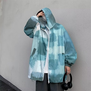 扎染防晒服男夏季薄款潮牌百搭连帽夹克痞帅户外防晒衣FW73-P36图片
