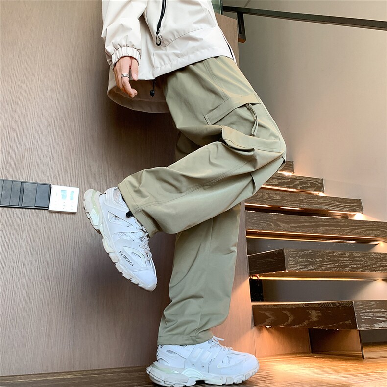 特P45控78户外冲锋裤登山徒步宽松直筒休闲长裤子100聚酯K407,男装休闲裤,电商B370