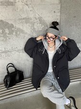 现货主推款羽绒服，假2件，女装羽绒服，精典蓝月