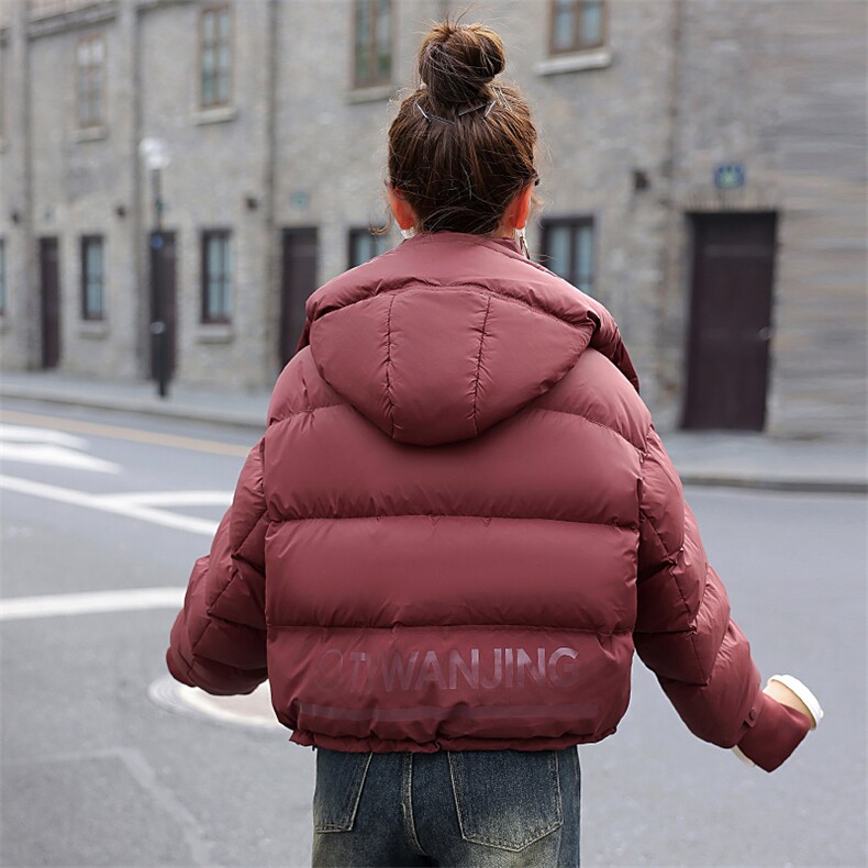 短款羽绒服女2025冬季新款韩版小个子超好看显白休闲连帽保暖外套,女装羽绒服,意芙