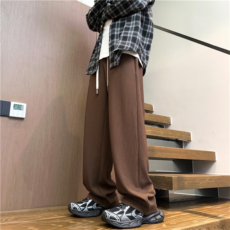 K2486批40控68秋季新款肌理感裤子男百搭休闲裤基础款男裤子长裤,男装休闲裤,电商D229A
