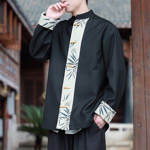 新中式男现货外套 大码情侣秋装夹克JK88-P100控158图片