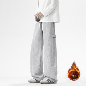 直筒舒适华棉62%加绒加厚卫裤保暖秋冬大码M-5XL JRX1600特批39图片