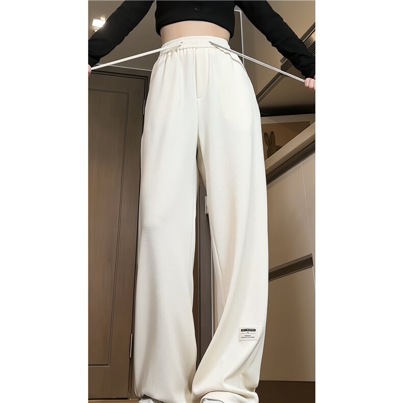 港风春季新款潮流垂感小标宽松直筒休闲裤B315-K24023-p50控68,男装休闲裤,电商B315