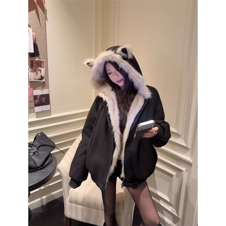 1506/QW3150/P92座山雕猫耳毛领棉服,男装棉衣,星座1506